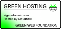 EIGEN-DOMEIN Groene Hosting - verified by thegreenwebfoundation.org